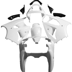 Kawasaki ZX-6R / 636 2000-2002 Plain White full fairing kit set view