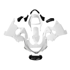 Kawasaki ZX-6R / 636 2000-2002 Plain White fairing kit front view