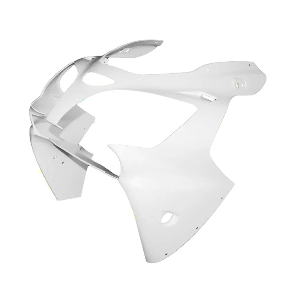Kawasaki ZX-6R / 636 2000-2002 Plain White fairing kit left side view