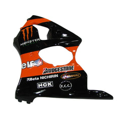 Kawasaki ZX-6R / 636 2000-2002 Orange Monster Edition tail section fairing rear view