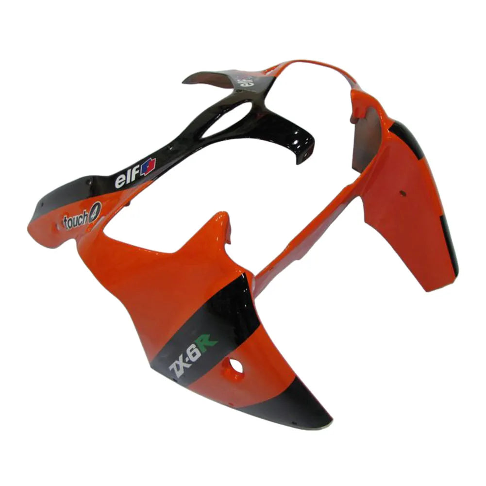 Kawasaki ZX-6R / 636 2000-2002 Orange Monster Edition tail section fairing detail view 1