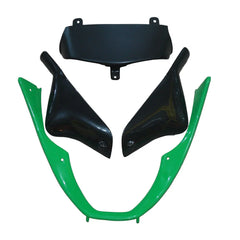 Kawasaki ZX-6R / 636 2000-2002 Green, Black, and White OEM Style fairing kit detail detail view 8