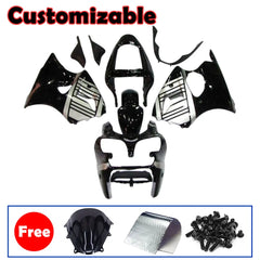 Kawasaki ZX-6R / 636 2000-2002 Black and Silver Fairing Kit