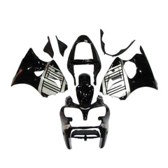 Kawasaki ZX-6R / 636 2000-2002 Black and Silver full fairing kit set view