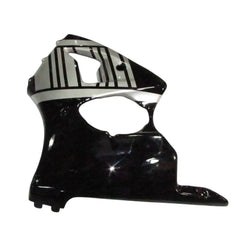 Kawasaki ZX-6R / 636 2000-2002 Black and Silver fairing kit front view