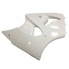 Kawasaki ZX-6R / 636 2000-2002 White (Freely Paintable) fairing kit left side view