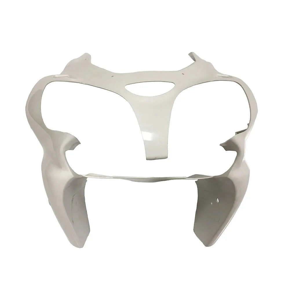 Kawasaki ZX-6R / 636 2000-2002 White (Freely Paintable) tail section fairing rear view