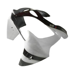 Kawasaki ZX-6R / 636 2000-2002 Glossy Black White tail section fairing detail view 3
