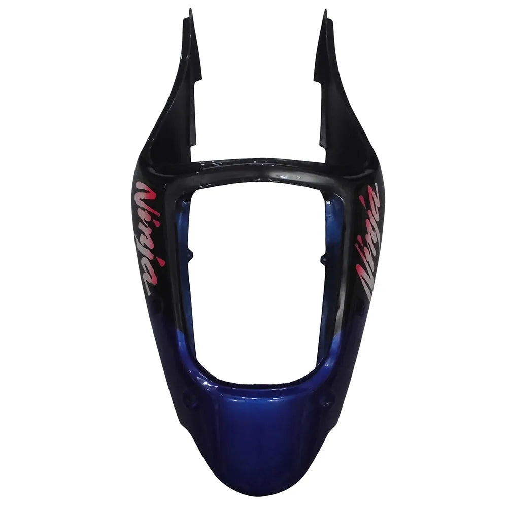 Kawasaki ZX-6R / 636 2000-2002 Blue, White tail section fairing detail view 9