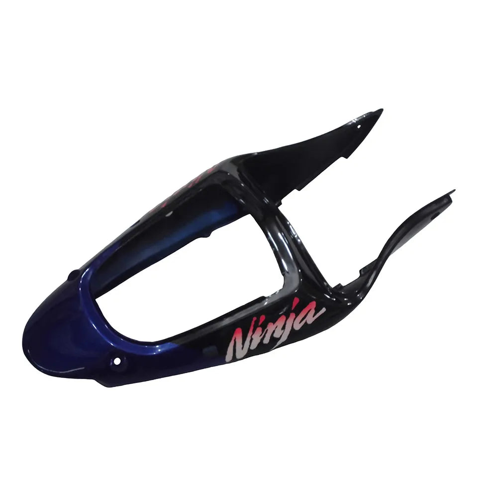Kawasaki ZX-6R / 636 2000-2002 Blue, White tail section fairing detail view 10