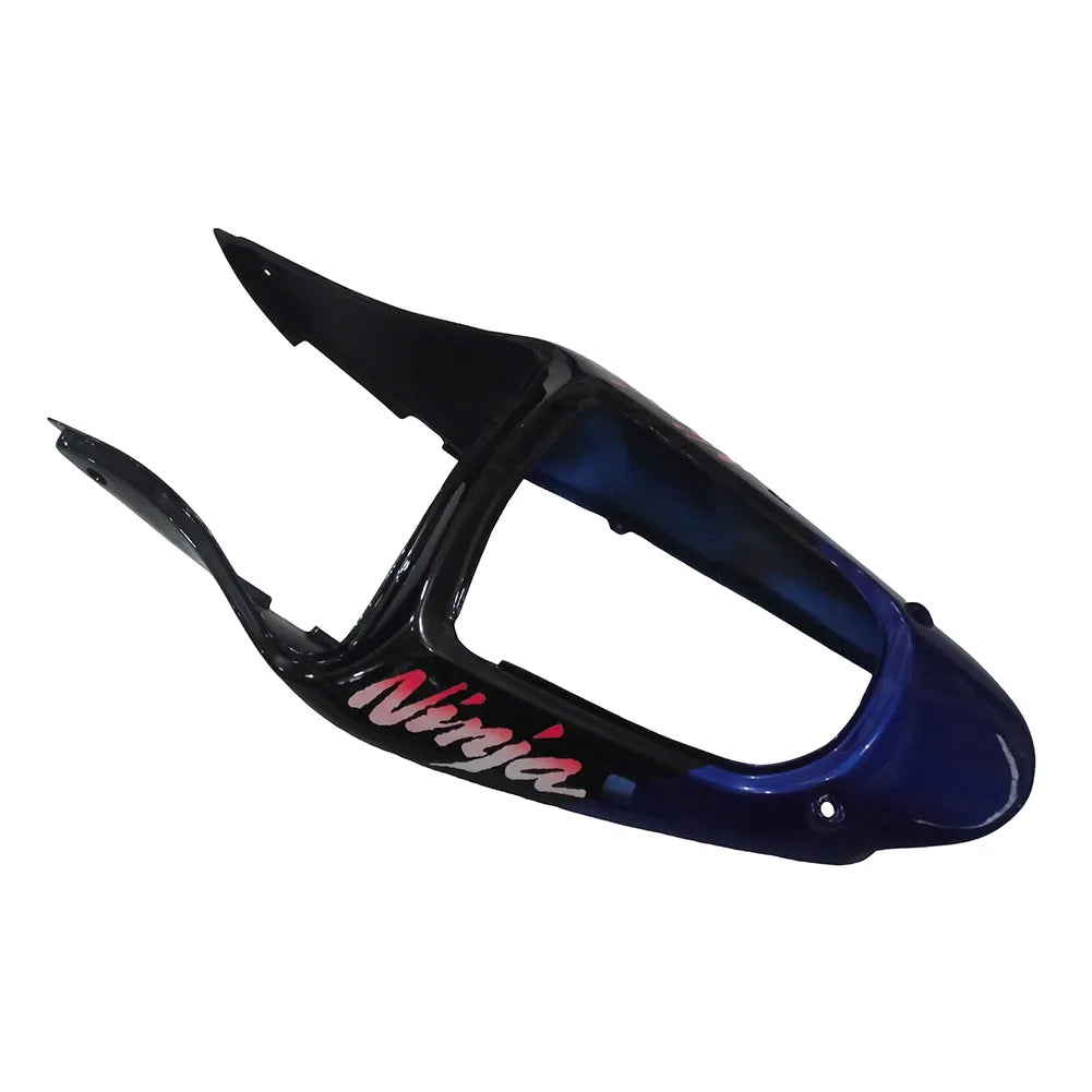 Kawasaki ZX-6R / 636 2000-2002 Blue, White tail section fairing detail view 11