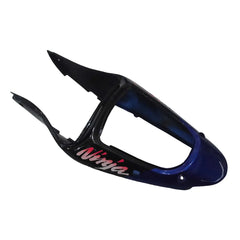 Kawasaki ZX-6R / 636 2000-2002 Blue, White tail section fairing detail view 11