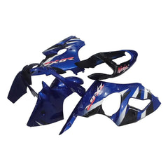 Kawasaki ZX-6R / 636 2000-2002 Blue, White tail section fairing side view