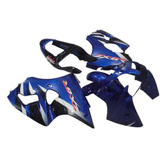 Kawasaki ZX-6R / 636 2000-2002 Blue, White tail section fairing detail view 1