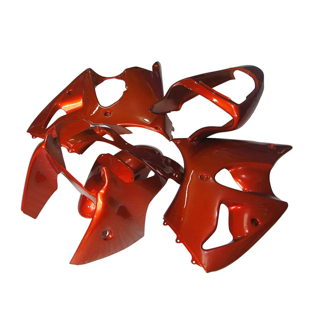 Kawasaki ZX-6R / 636 2000-2002 Red fairing kit detail detail view 3
