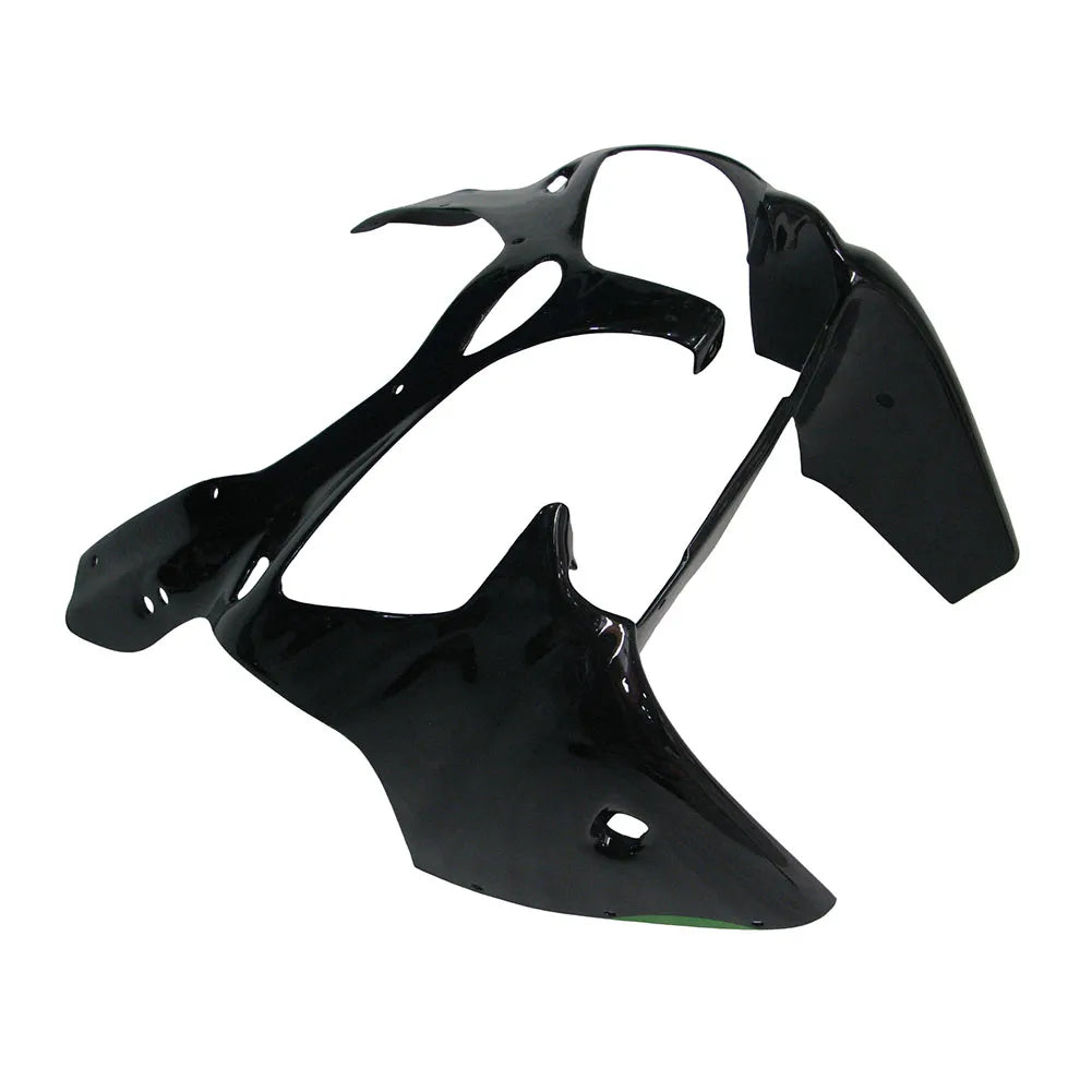 Kawasaki ZX-6R / 636 2000-2002 Green and Black without Logos tail section fairing detail view 3