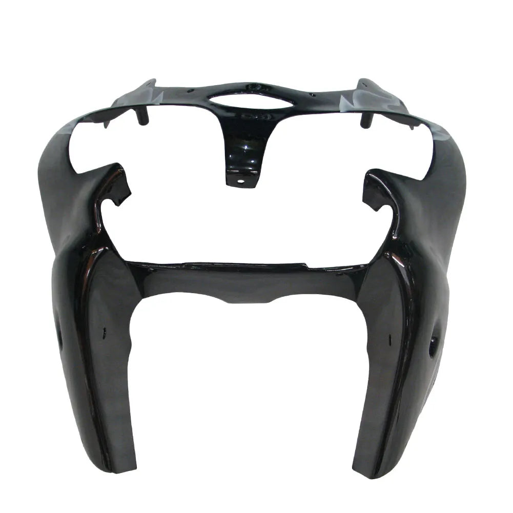 Kawasaki ZX-6R / 636 2000-2002 Silver, Black, and Flame tail section fairing detail view 9