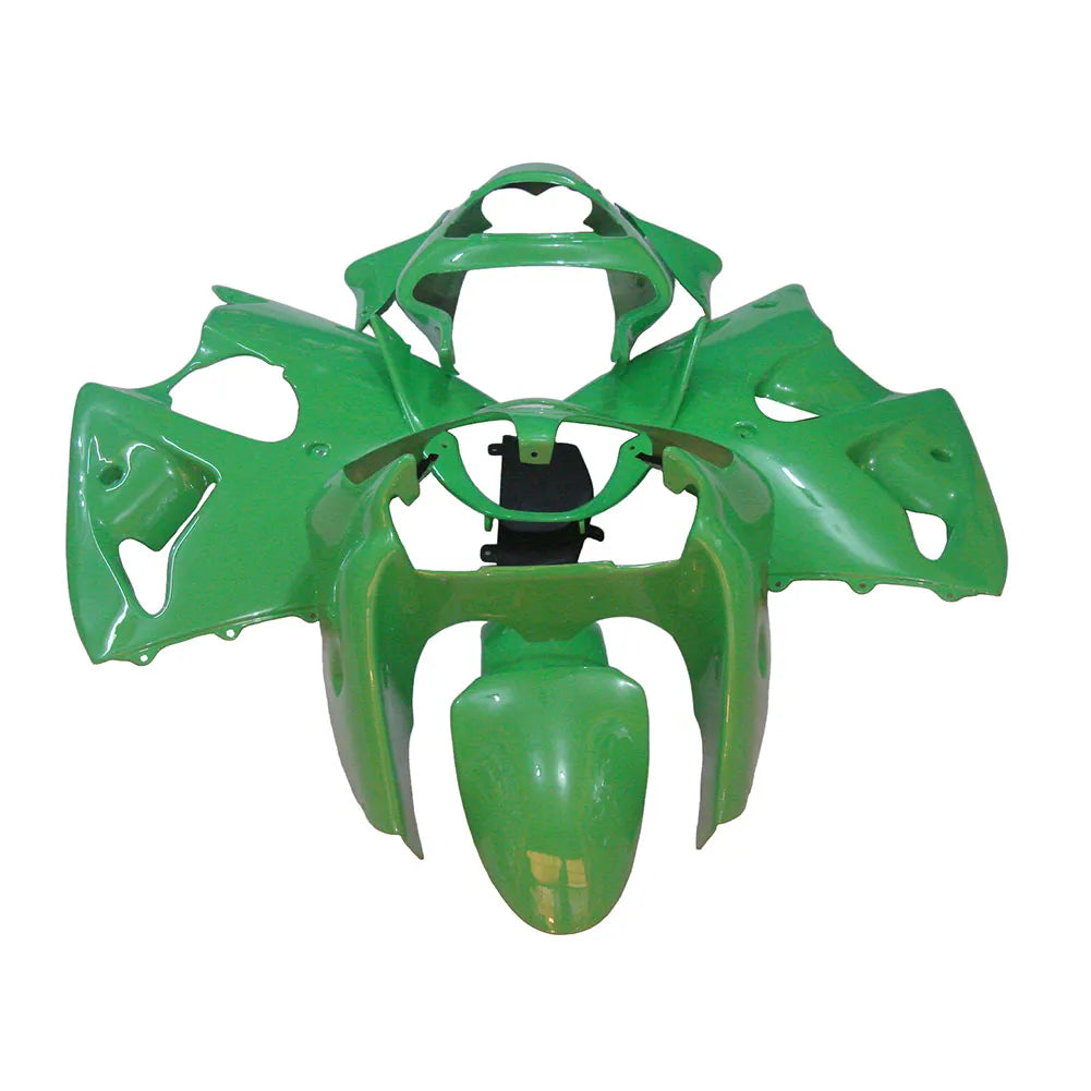 Kawasaki ZX-6R / 636 2000-2002 Solid Green full fairing kit set view