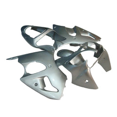 Kawasaki ZX-6R / 636 2000-2002 Solid Silver tail section fairing detail view 1