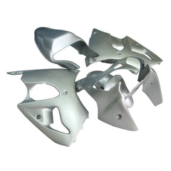 Kawasaki ZX-6R / 636 2000-2002 Solid Silver fairing kit left side view