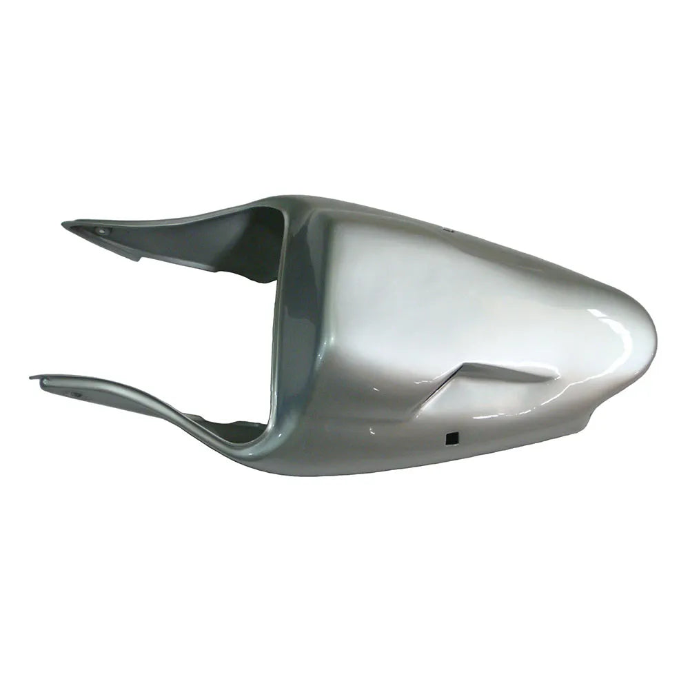 Kawasaki ZX-6R / 636 2000-2002 Solid Silver tail section fairing detail view 5