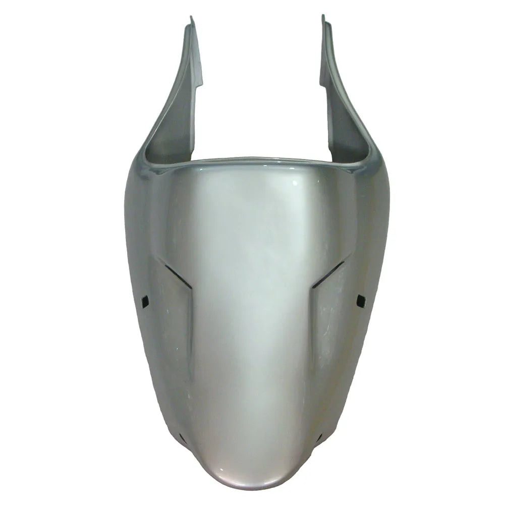Kawasaki ZX-6R / 636 2000-2002 Solid Silver tail section fairing detail view 6