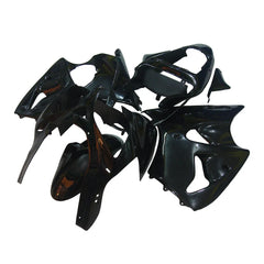 Kawasaki ZX-6R / 636 2000-2002 Gloss Black fairing kit left side view