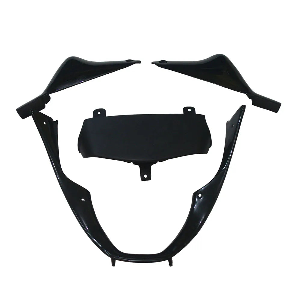 Kawasaki ZX-6R / 636 2000-2002 Gloss Black tail section fairing detail view 1