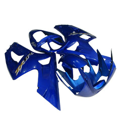 Kawasaki ZX-6R / 636 2003-2004 Blue Graphic Style fairing kit left side view