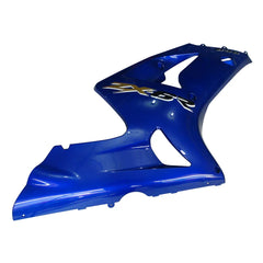 Kawasaki ZX-6R / 636 2003-2004 Blue Graphic Style tail section fairing side view