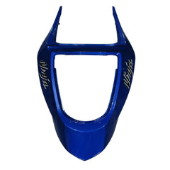 Kawasaki ZX-6R / 636 2003-2004 Blue Printed Graphics tail section fairing detail view 5
