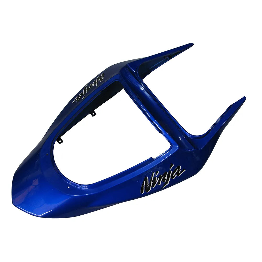 Kawasaki ZX-6R / 636 2003-2004 Blue Printed Graphics tail section fairing detail view 6