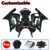 Kawasaki ZX-6R / 636 2003-2004 Gloss Black Matte Flame Fairing Kit