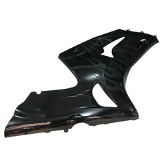 Kawasaki ZX-6R / 636 2003-2004 Gloss Black Matte Flame tail section fairing side view