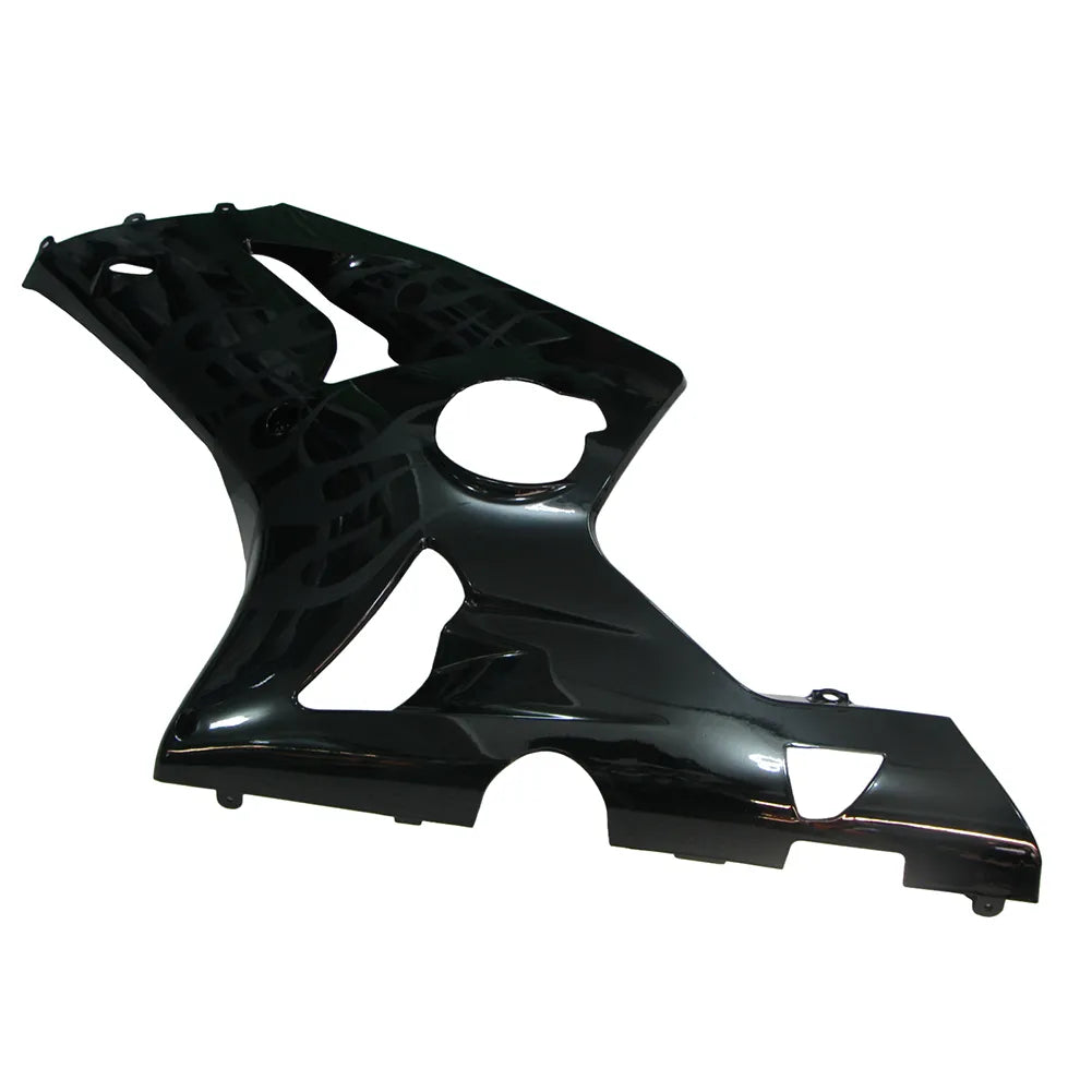 Kawasaki ZX-6R / 636 2003-2004 Gloss Black Matte Flame tail section fairing rear view