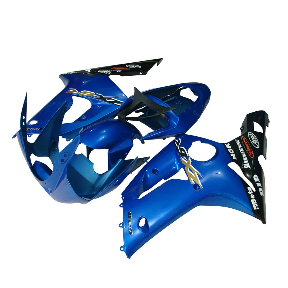 Kawasaki ZX-6R / 636 2003-2004 Style B full fairing kit set view