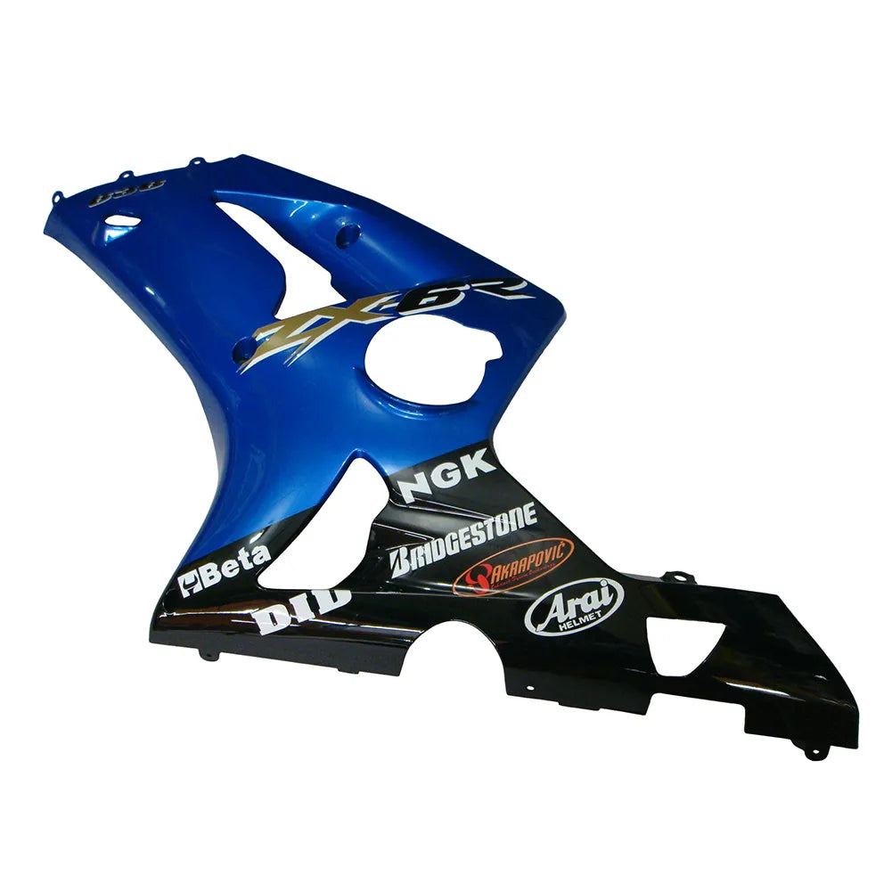 Kawasaki ZX-6R / 636 2003-2004 Style B tail section fairing rear view