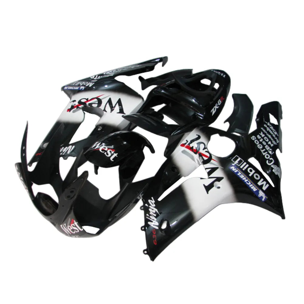 Kawasaki ZX-6R / 636 2003-2004 WEST Edition fairing kit detail detail view 2
