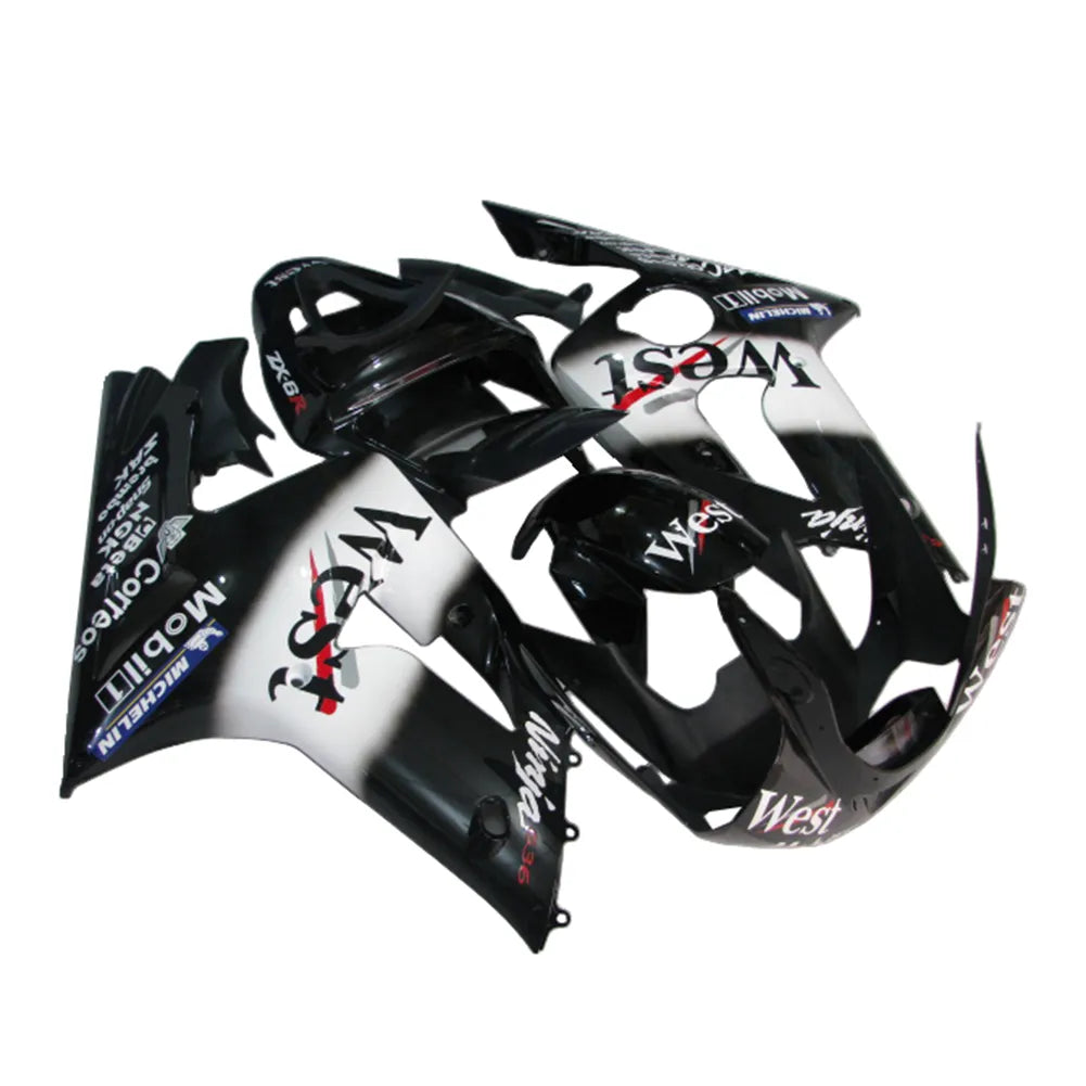Kawasaki ZX-6R / 636 2003-2004 WEST Edition fairing kit detail detail view 3