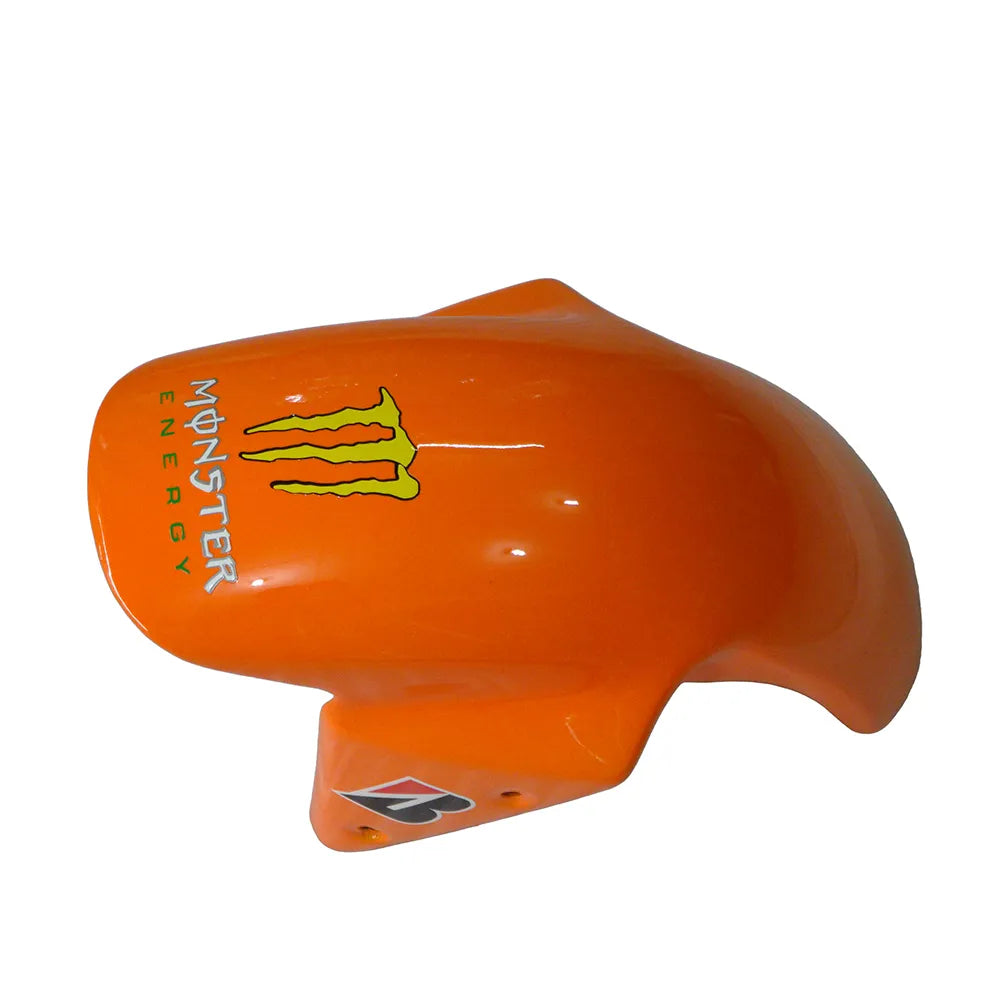 Kawasaki ZX-6R / 636 2003-2004 Orange Monster Edition tail section fairing detail view 4