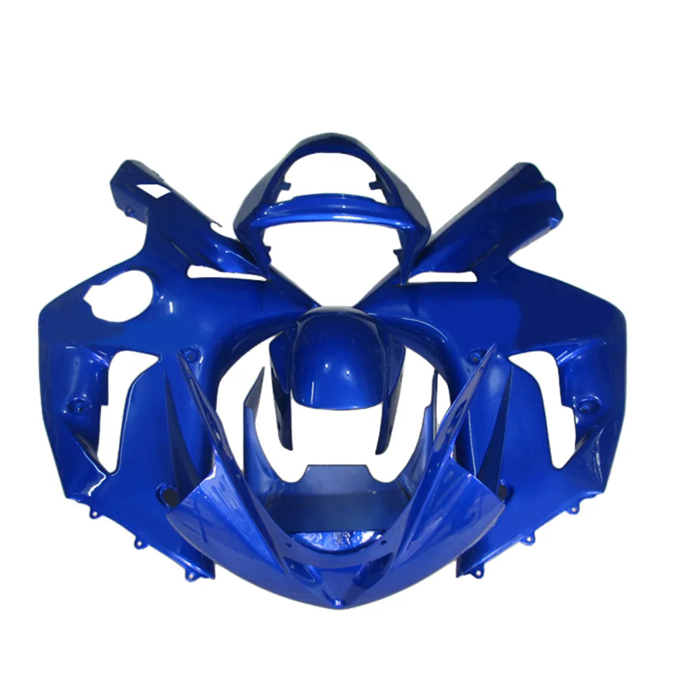 Kawasaki ZX-6R / 636 2003-2004 Solid Blue full fairing kit set view