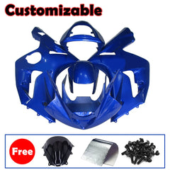 Kawasaki ZX-6R / 636 2003-2004 Solid Blue Fairing Kit