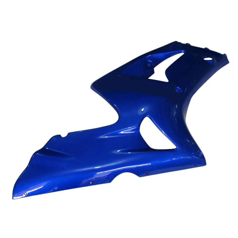 Kawasaki ZX-6R / 636 2003-2004 Solid Blue tail section fairing side view
