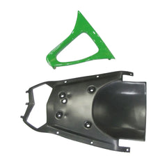 Kawasaki ZX-6R / 636 2003-2004 Solid Green tail section fairing detail view 7