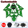 Kawasaki ZX-6R / 636 2003-2004 Solid Green Fairing Kit
