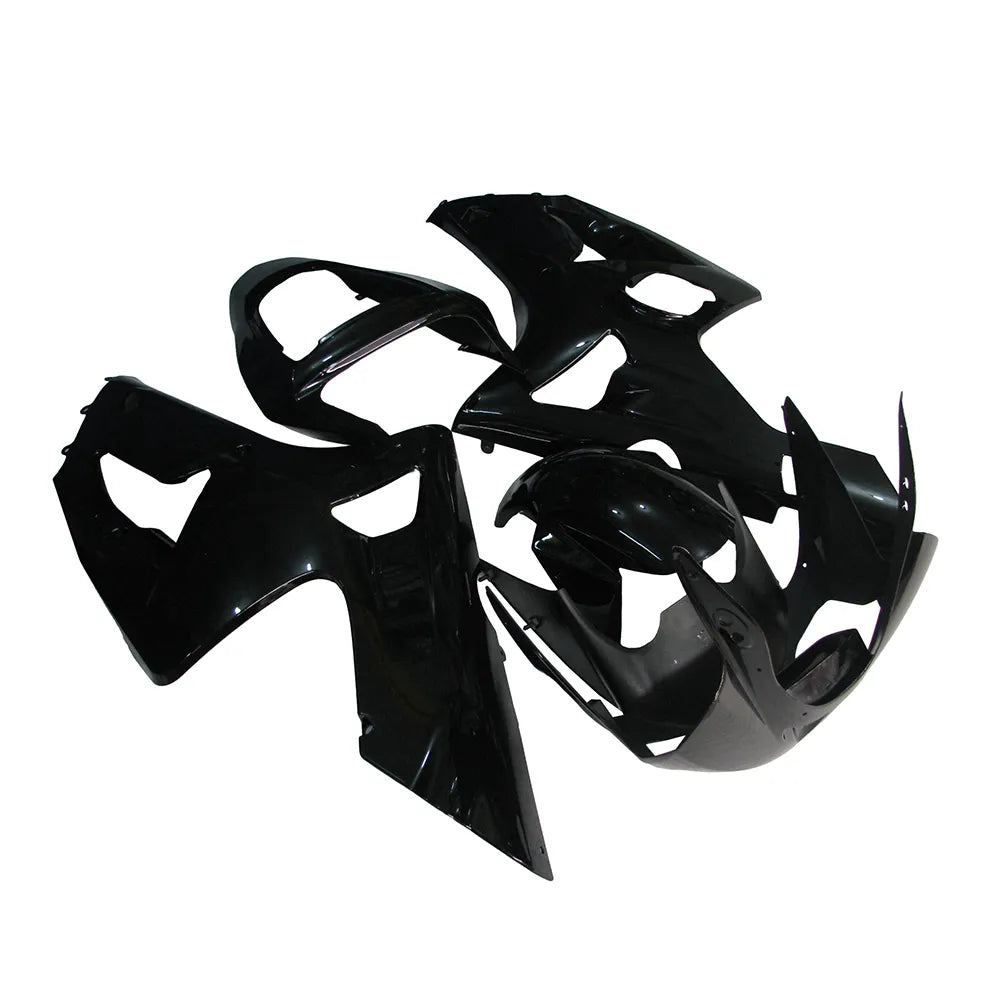 Kawasaki ZX-6R / 636 2003-2004 Gloss Black tail section fairing side view