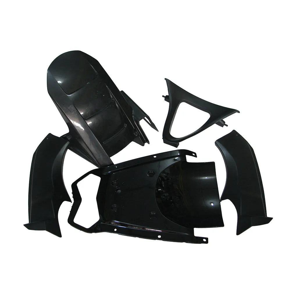 Kawasaki ZX-6R / 636 2003-2004 Gloss Black tail section fairing detail view 8