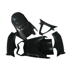 Kawasaki ZX-6R / 636 2003-2004 Gloss Black tail section fairing detail view 8
