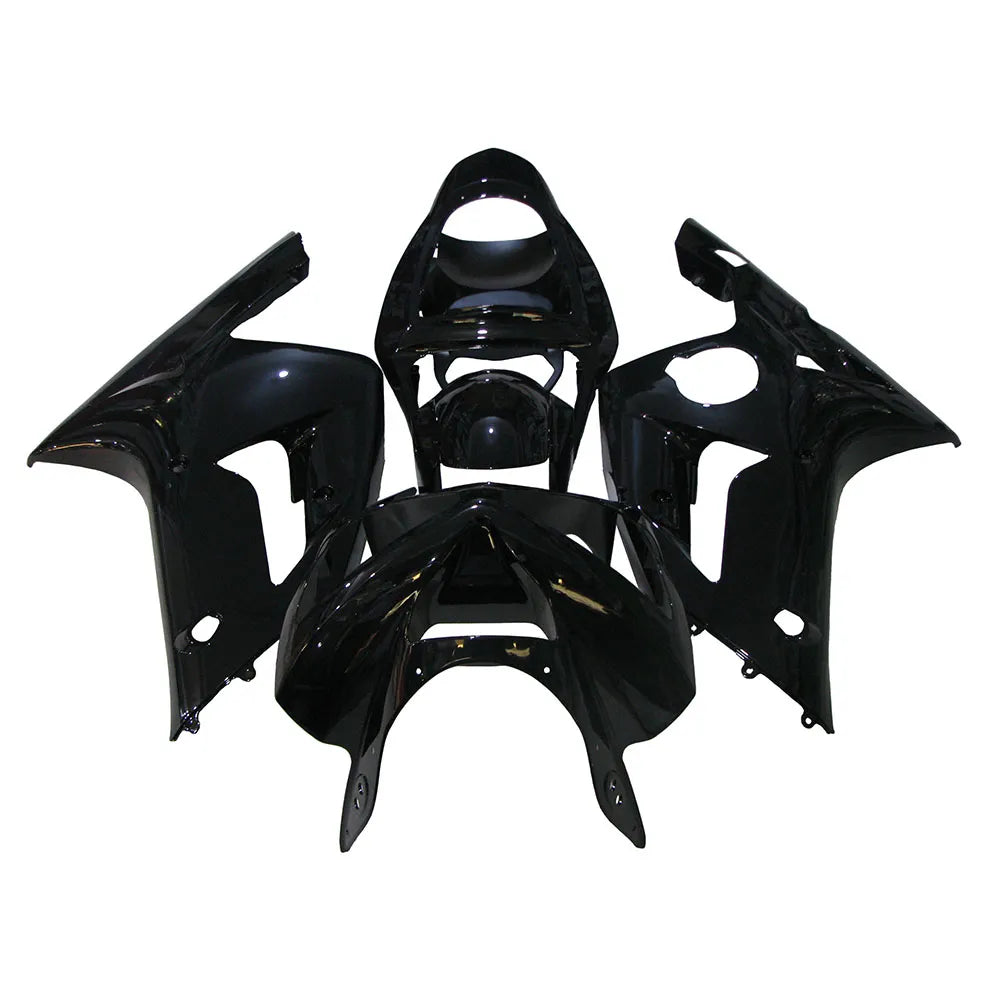 Kawasaki ZX-6R / 636 2003-2004 Gloss Black fairing kit front view