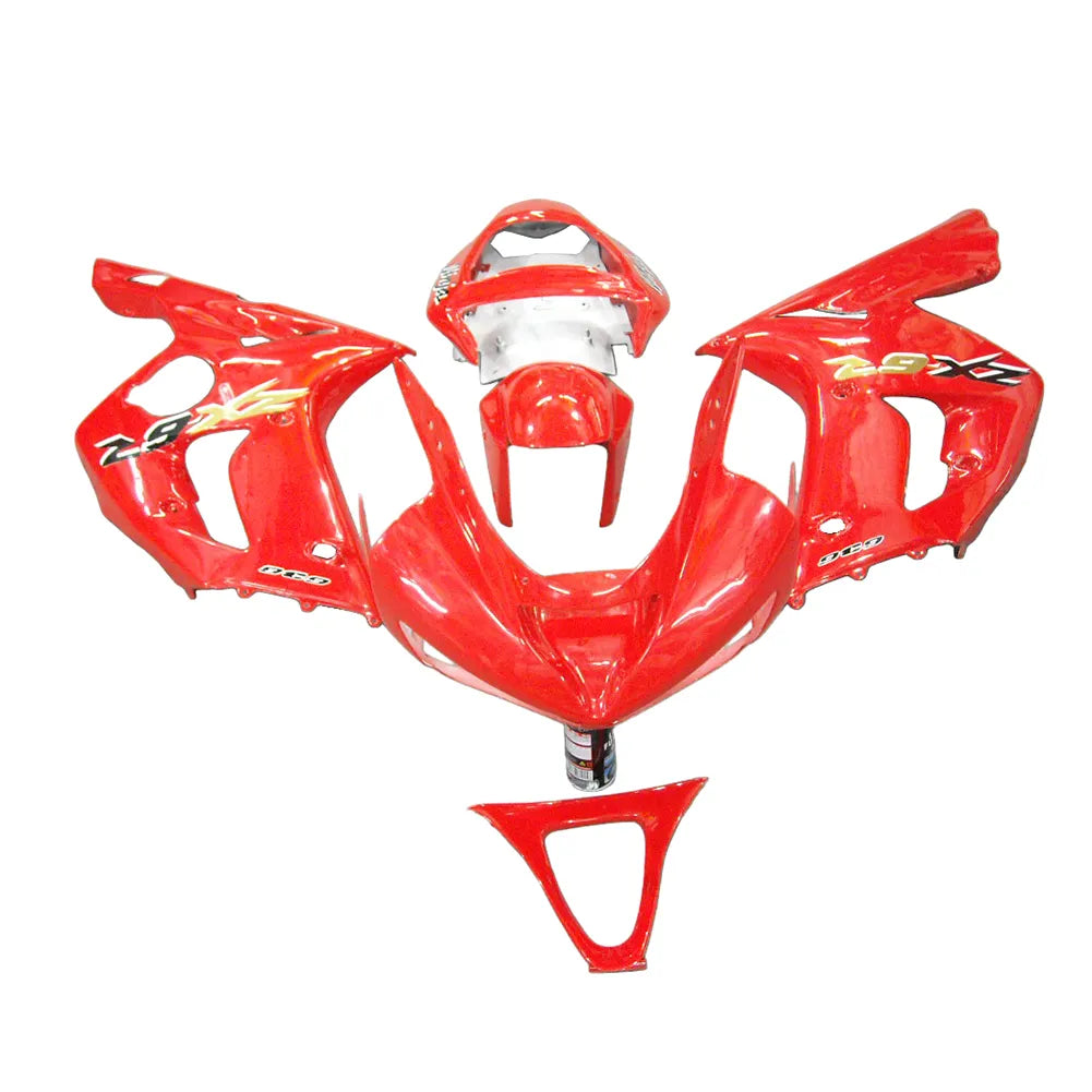 Kawasaki ZX-6R / 636 2003-2004 Red fairing kit front view